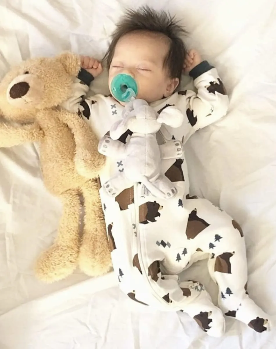 zippyjamz – Zipper Organic Sleeper Footed Onesies Sleeper Baby Pajamas with Inseam Zipper