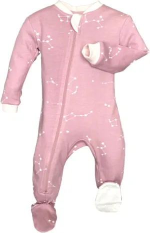 zippyjamz – Zipper Organic Sleeper Footed Onesies Sleeper Baby Pajamas with Inseam Zipper