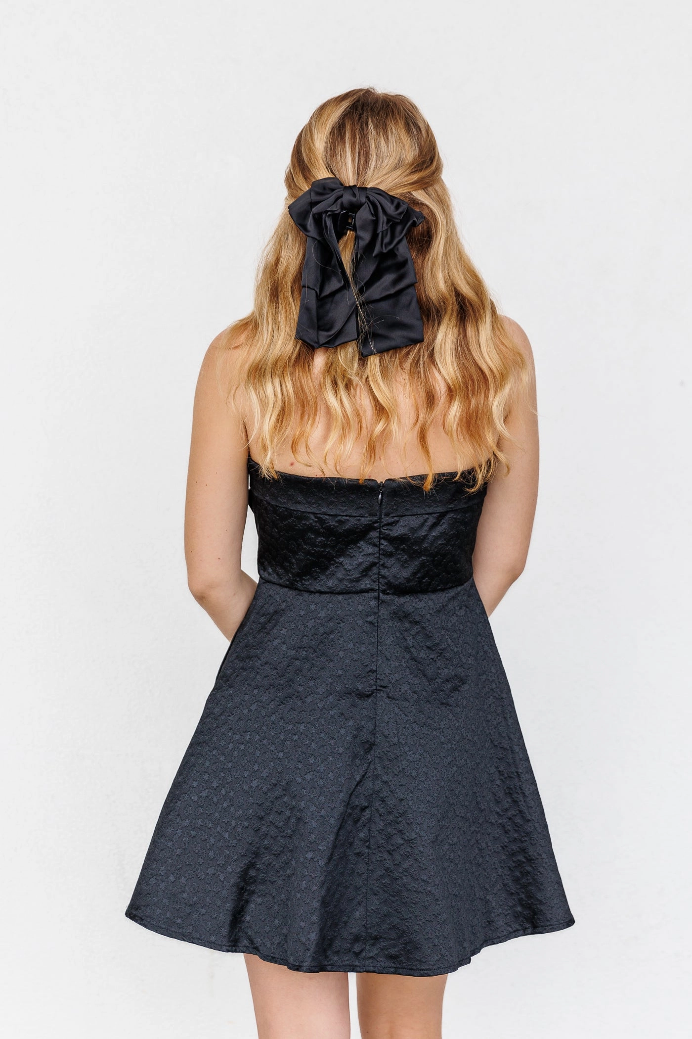 Satin Grace Stylish Cut ZOE MINI DRESS