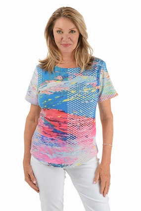 MultiPanelConstruction Zoey Curved Hem Tee