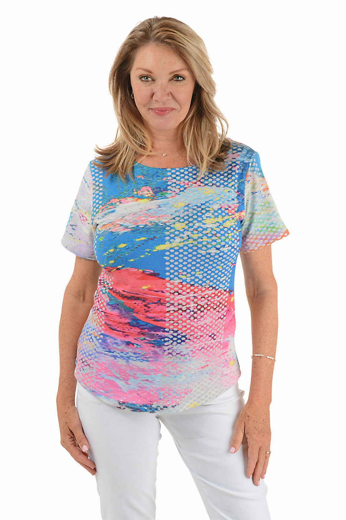 MultiPanelConstruction Zoey Curved Hem Tee
