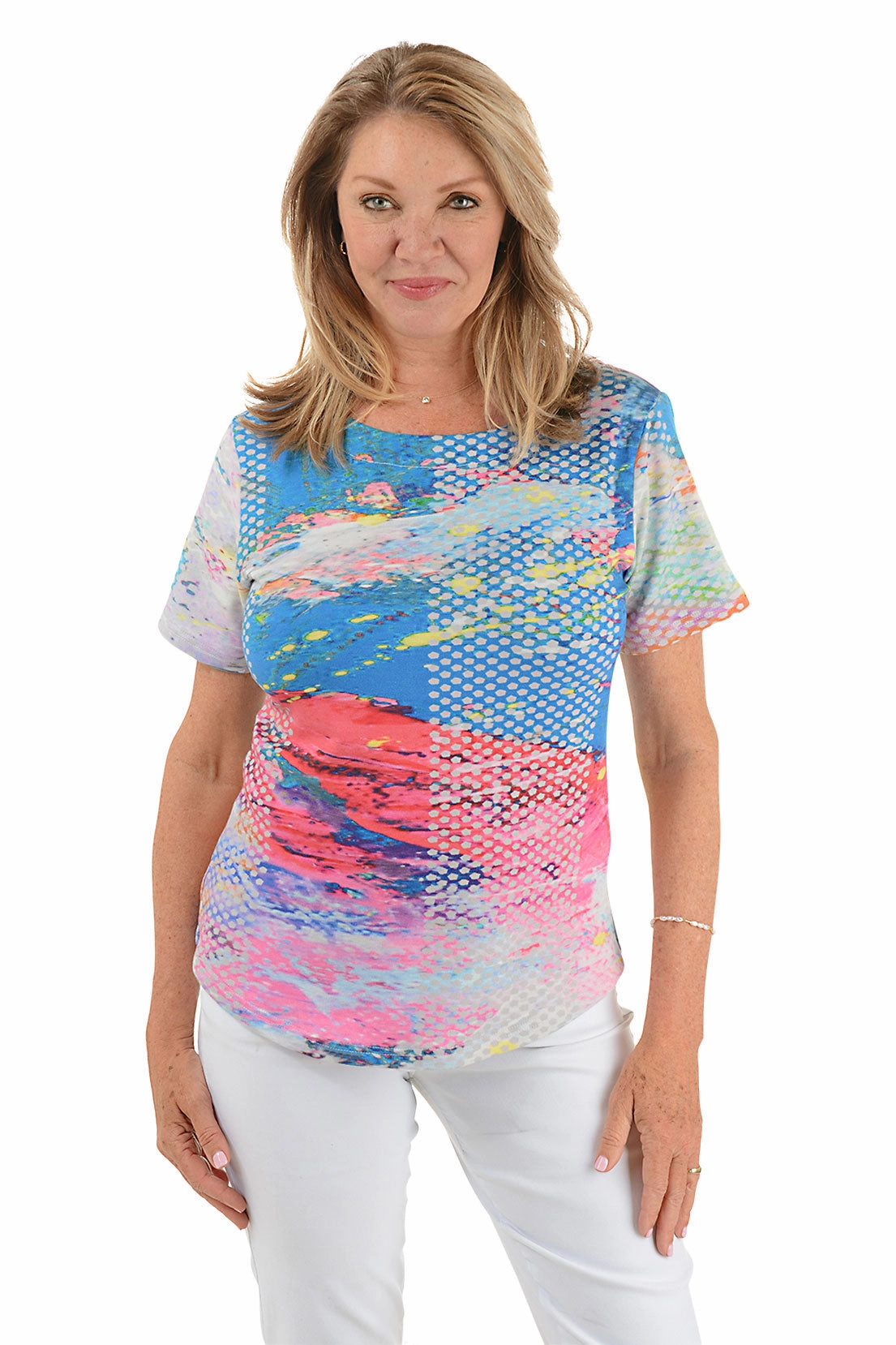 Zoey Curved Hem Tee EcoFriendly Material