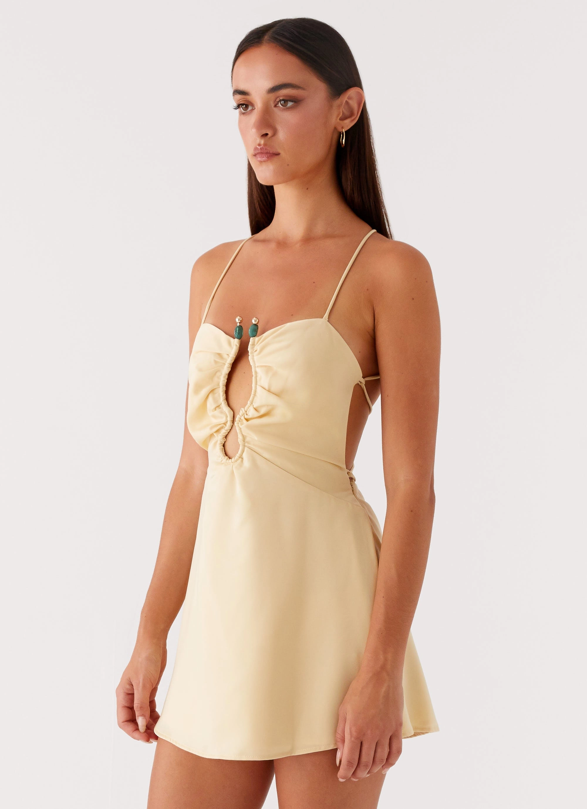 Fashion Essential Zuma Mini Dress - Yellow